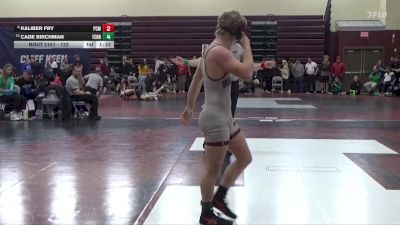 132 lbs Cons. Round 2 - Kaliber Fry, PCM, Monroe vs Cade Birchman, Fennimore