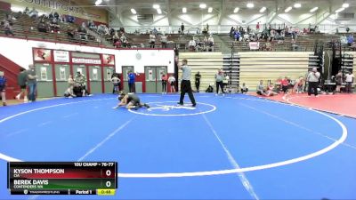 76-77 lbs Round 2 - Berek Davis, Contenders WA vs Kyson Thompson, CIA