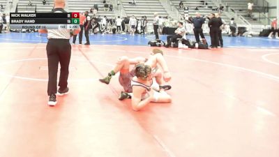 152 lbs Round Of 16 - Nick Walker, DE vs Brady Hand, VA