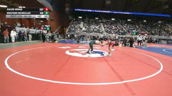4A-144 lbs Cons. Round 1 - Brayden McMullan, Green River vs Kaleb Henne, Central