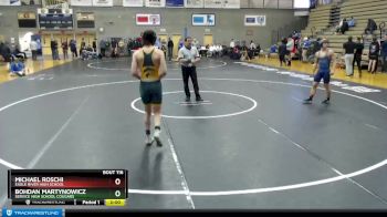 130 lbs Cons. Round 1 - Michael Roschi, Eagle River High School vs Bohdan Martynowicz, Service High School Cougars