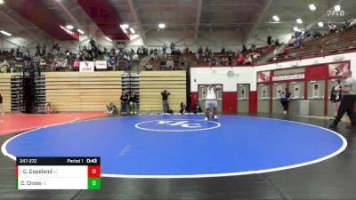 247-272 lbs Round 3 - Carmelo Copeland, Lawrence Central vs Chase Cross, Franklin Central