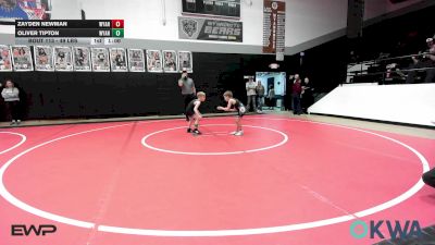 49 lbs Rr Rnd 4 - Zayden Newman, Wyandotte Youth Wrestling vs Oliver Tipton, Wyandotte Youth Wrestling