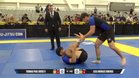 Luca Moraes Ximenes vs Thomas Paul Kruse II 2025 World IBJJF Jiu-Jitsu No-Gi Championship