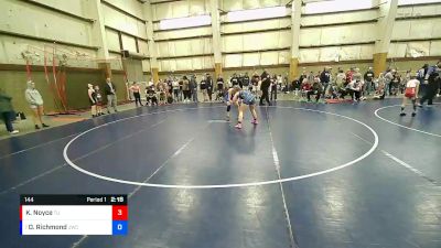 144 lbs Quarterfinal - Olivia Richmond, JWC vs Kara Noyce, Team Utah