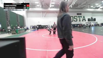 132 lbs Cons. Round 2 - Chazz Sulsona, Wilson/Long Beach vs Alex Becerra, Schurr