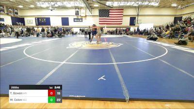 285 lbs 3rd Place - Trevor Bowen, Worcester Polytechnic vs Marcos Colon, New England College