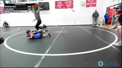 52 lbs Consi Of 8 #1 - Nicolas Diaz, Bridge Creek Youth Wrestling vs Kye White, Smith Wrestling Academy