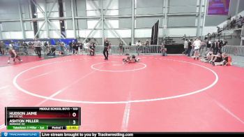 100 lbs Cons. Round 3 - Ashton Miller, Burbank WC vs Hudson Jaime, Big Cat WC