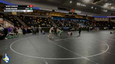 132 Silver D Round 2 - Wyatt Schultz, Iowa City, West vs Bodie Fichter, Staley