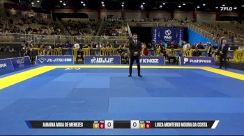Luiza Monteiro Moura Da Costa vs Janaina Maia De Menezes 2025 Pan Jiu Jitsu IBJJF Championship
