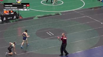 110 lbs 5th Place - Evan Cies, Owen J Roberts vs Mason Messner, Cocalico