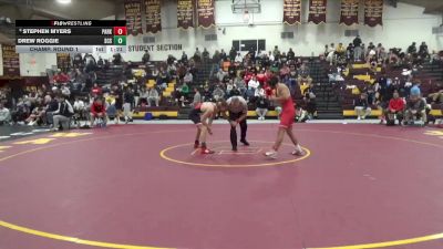 132 lbs Champ. Round 1 - Stephen Myers, Parkersburg vs Drew Roggie, St Christopher`s School