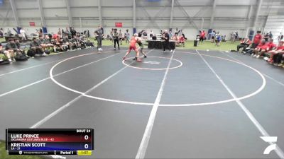 132 lbs Semis & 3rd Wb (16 Team) - Luke Prince, Oklahoma Outlaws Blue vs Kristian Scott, LA
