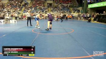 215 lbs Quarterfinal - Carter Engebretson, Harvey-Wells County vs Griffin Wilhemi, Stanley