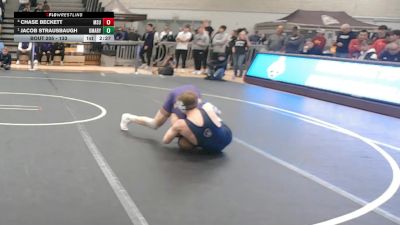133 lbs Semifinal - Jacob Strausbaugh, UMary vs Chase Beckett, Minnesota State