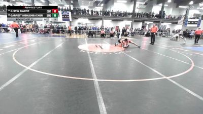 138 lbs Round Of 32 - Justin D'arce, Center Moriches vs Garrett Mehlenbacher, Dansville-wayland Cohocton