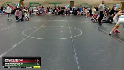 84 lbs Round 1 - James Schreffler, SMWC Wolfpack vs Jared Haddock Jr, Henlopen Hammers