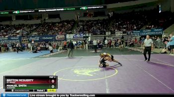 D 1 106 lbs Cons. Round 3 - Manuel Smith, Acadiana vs Britton McGuerty, St. Amant