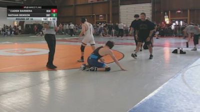 125 lbs Round Of 16 - Caden Barbera, Iron Faith vs Nathan Benson, Smitty's Barn