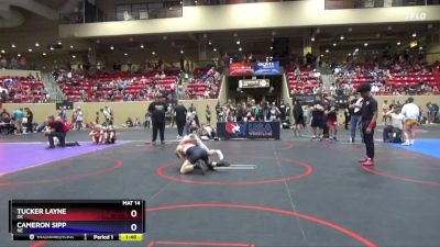 119 lbs Cons. Round 1 - Tucker Layne, OK vs Cameron Sipp, NE