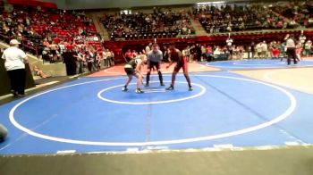 120 lbs Final - Allen Wright, Okmulgee vs Kynzie Kelly, Broken Arrow Wrestling Club