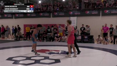 82 Finals kg Champ. Round 1 - Gavin Ricketts, Kentucky vs Arvin Khosravy, West Point Wrestling Club