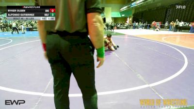 95 lbs Round Of 16 - Ryker Olsen, Syracuse Wrestling Club (Utah) vs Alfonso Gutierrez, Wolf Pack WC