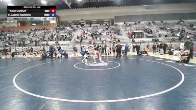 120 lbs Cons. Semis - Lexi Gideon, Kennewick - Braves Wrestling Club vs Ellanor Nimrick, NWWC