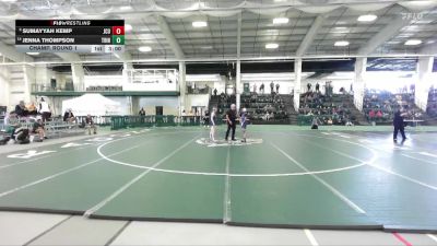 131 lbs Champ. Round 1 - Sumayyah Kemp, John Carroll vs Jenna Thompson, Trine