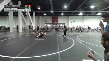 130 lbs Round Of 16 - Santiago Rodriguez, Mantanona TC vs Ashton Kimcadiz, Golden Backs MRTC