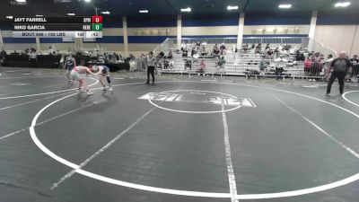 102 lbs Consi Of 4 - Jayt Farrell, Spring Hills WC vs Niko Garcia, Rebel WC