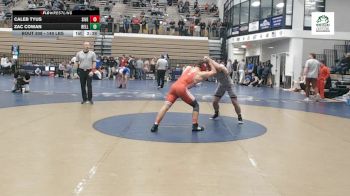 149 lbs Quarterfinal - Caleb Tyus, Southern Illinois vs Zac Cowan, Bellarmine