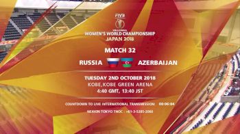 RUS vs AZE | 2018 FIVB Womens World Championships