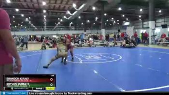 138 lbs Round 4 (6 Team) - Bryson Burkett, TROJAN WRESTLING CLUB vs Brandon Kiraly, WILDCAT WRESTLING CLUB