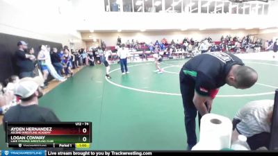 74 lbs Semifinal - Ayden Hernandez, Ascend Wrestling Academy vs Logan Conway, Lake Stevens Wrestling Club