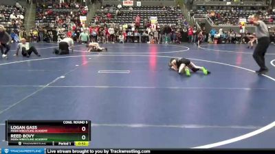 70 lbs Cons. Round 5 - Reed Bovy, Moen Wrestling Academy vs Logan Gass, Moen Wrestling Academy