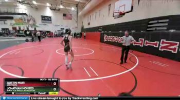 132 Boys 1st Place Match - Jonathan Montes, Black Fox Wrestling Academy vs Austin Muir, Erie Tigers
