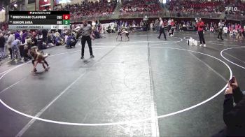 50 lbs Champ. Round 2 - Breckham Clausen, Conestoga Wrestling Club vs Junior Jara, Gering Wrestling Club