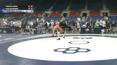 120 lbs Cons. Sub-rd Of 16 - Lincoln Swick, Wisconsin vs Abe Heysinger, Iowa