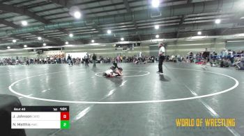 95 lbs Round Of 32 - Jaxon Johnson, Cardinal Wrestling Club vs Nathan Matthis, Headhunters WC