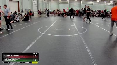 126 lbs Round 5 (8 Team) - Mason Whitney, Mat Assassins vs Connor Knight, Central York Wrestling Club