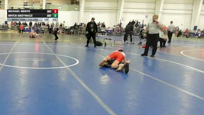 112 lbs Consi Of 8 #2 - Michael Menyo, Smittys Wrestling Barn vs Bryce Grzywacz, Amity