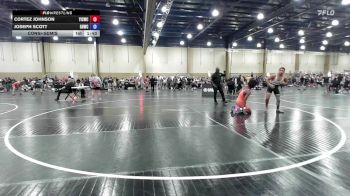 138 lbs Consolation - Cortez Johnson, Youth Impact Center Wrestling Club vs Joseph Scott, Golden Bears Wrestling Club