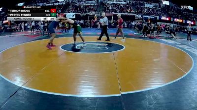 AA - 215 lbs Cons. Round 1 - Peyton Fenner, Great Falls CMR vs Terron Brose, Missoula Big Sky / Loyola Sacred Heart