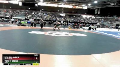 107 lbs Champ. Round 1 - Mya Bolander, Idaho Falls vs Tommy Stone, Eagle