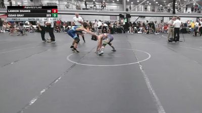 132 lbs Round 2 (6 Team) - Ozias Gray, Team Shutt B Team vs Landon Shanks, Freakztyle Wrecking Crew