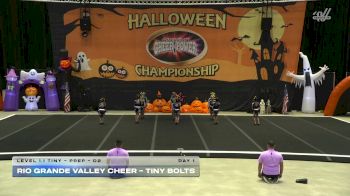 Rio Grande Valley Cheer - Tiny Bolts [2025 L1.1 Tiny - PREP - D2 Day 1] 2025 Cheer Power San Antonio Halloween Challenge