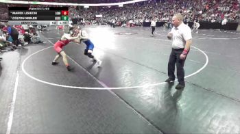 D3-150 lbs Semifinal - Colton Weiler, Auburndale vs Marek Lisiecki, Lomira