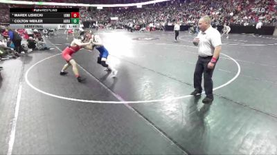 D3-150 lbs Semifinal - Colton Weiler, Auburndale vs Marek Lisiecki, Lomira